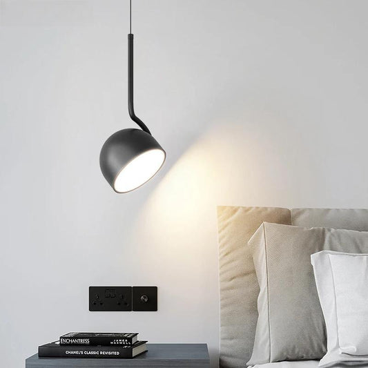 Dimming Simple Black White New LED Modern Pendant Lights Living Study Dining Room