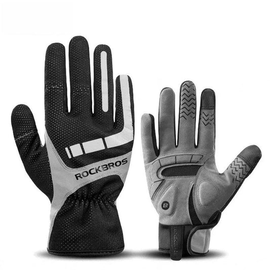 Touch Screen Cycling Gloves Autumn Winter Thermal Windproof Bicycle Gloves