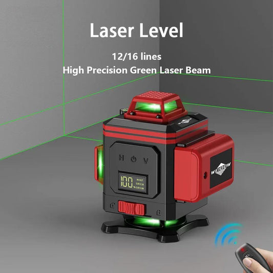 3D/4D 12/16 Lines Laser Level Horizontal Vertical