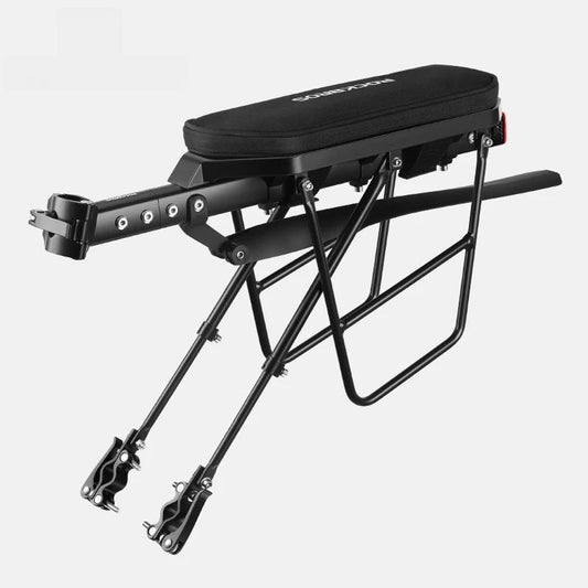 Bicycle Front Rack With Taillight Seatpost Bag Holder Stand