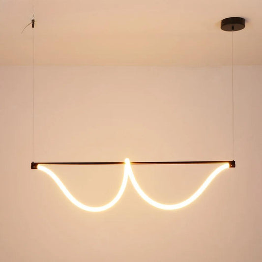 Free Form Flexible LED Pendant Lights Dining Study Living Room Bedroom