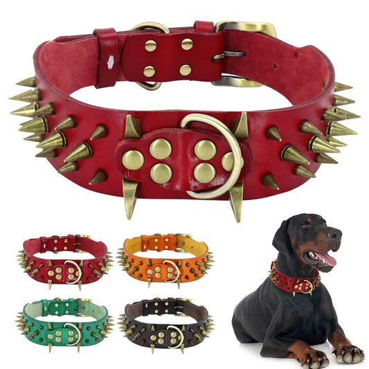 Large Dog Collar Cool Spikes Studded Dog Collars