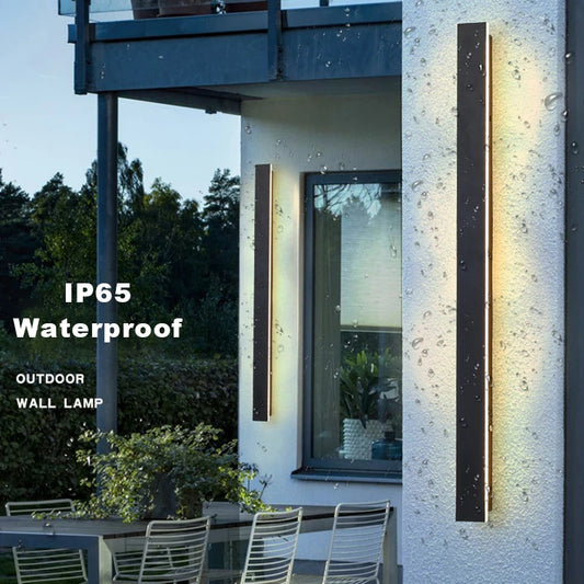 IP65 waterproof LED wall lamp modern strip sconces light indoor and outdoor lighting