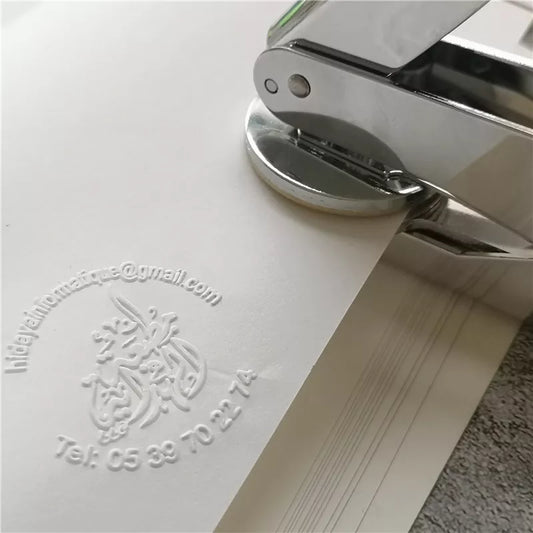 Custom embosser stamp with your company logo