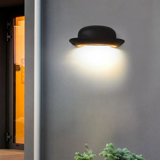 Nordic modern LED wall lamp Simplicity hat shape waterproof sconce