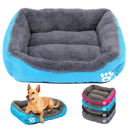 Dog Bed Small Dog House Warm Fleece Pet Sofa Kennel Nest Puppy Cat Beds Mat