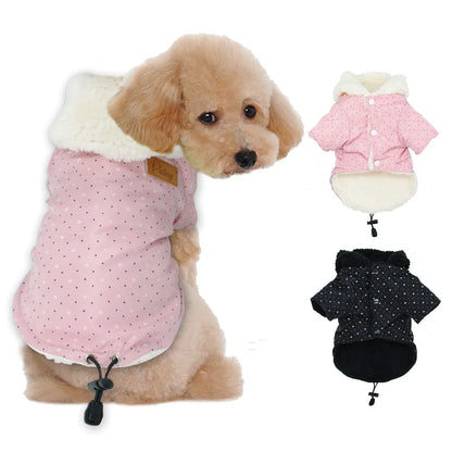 Small Dog Clothes Winter Pet Coat for Puppy Warm Hoodie Apparel Chihuahua Yorkshire Clothing