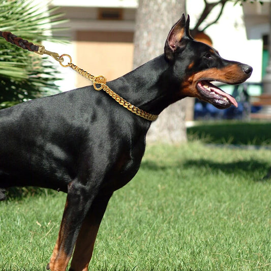 4mm Metal Pet Dog Chain Collar Stainless Steel Training Choke Slip Collars