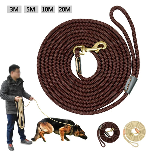 Durable Dog Tracking Leash Nylon Long Leads Rope Pet Training Walking Leashes