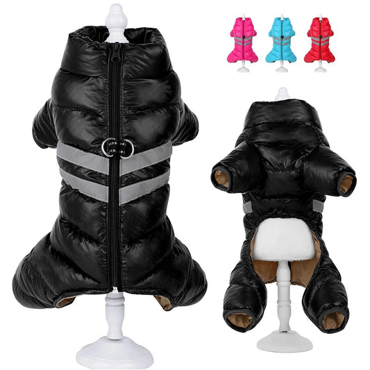 Thick Warm Dog Clothes Waterproof Winter Dog Jacket Coat Reflective Pet Clothing