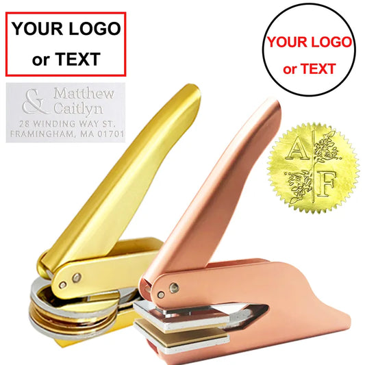 Embossed Stamp Logo Customized Personalized