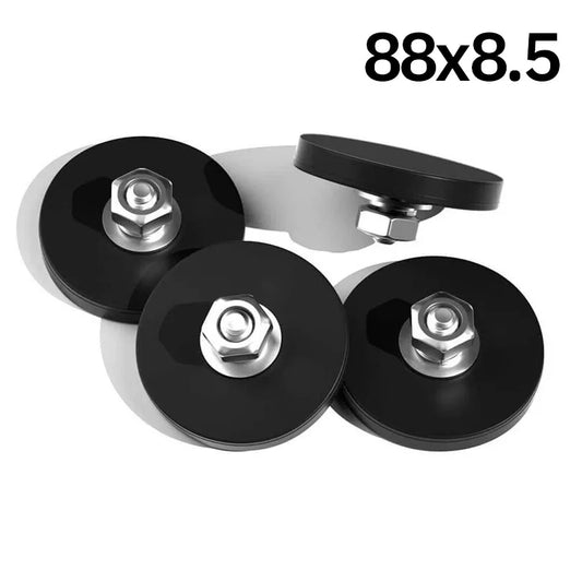 88x8.5mm Strong Rubber Coated Neodymium Magnet Mount Base Suction Cup Magnet