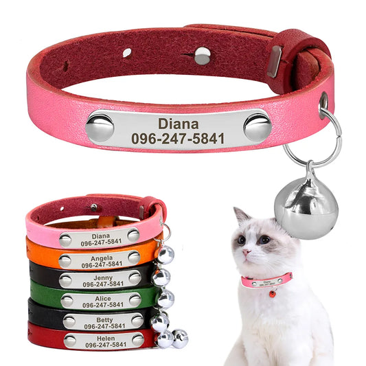 Personalized Nameplate Cat Collar Safety Custom Cat Collars Necklace Free Engraved