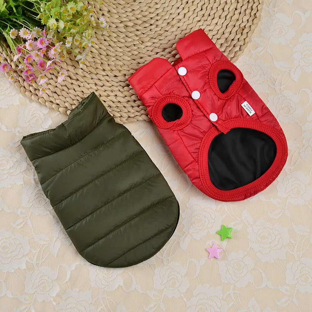 Warm Pet Dog Vest Clothes Chihuahua Pug Clothing Dogs Jacket