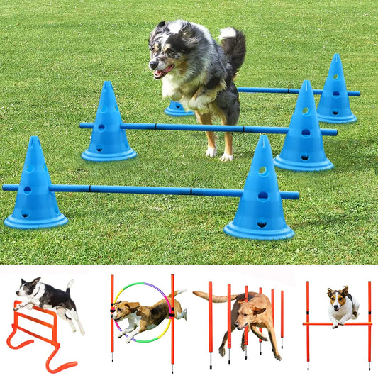 Dog Training Equipment Portable Dog Exercise Running Training Jumping Stakes