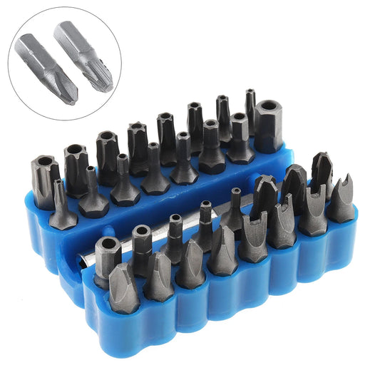 33 in 1 Red/ Blue Hollow Screwdriver Kit