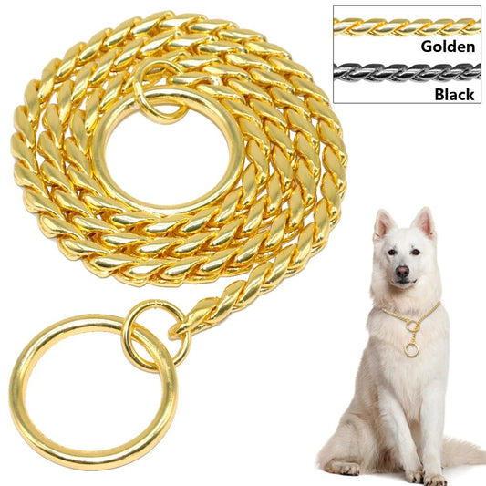 Stainless Steel Dog Chain Collar Pet Training Choke Collar