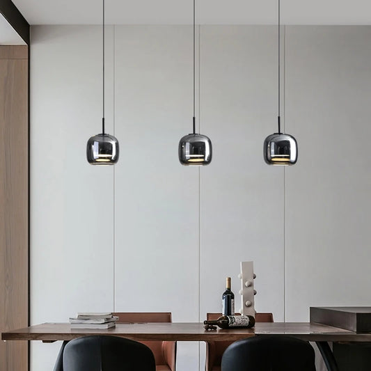 Nordic Glass Pendant Lights for dining room kitchen LED Hanging Light