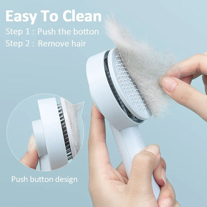 Cat Brush Dog Comb Pet Hair Remover Brush Self Cleaning Slicker Brush For Cats Dogs