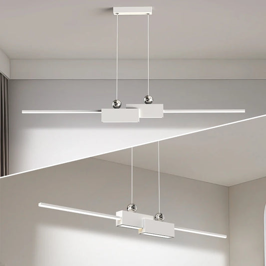 Long Strips LED Modern Pendant Lights for Dining Room Bedroom Kitchen Lamps