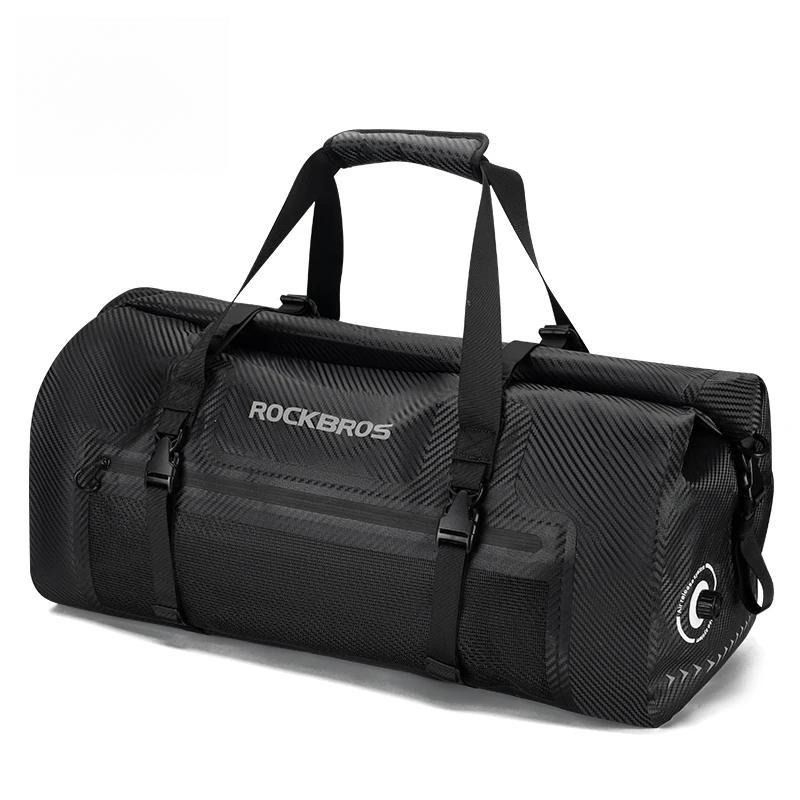 Waterproof Motorcycle Pannier PVC 20L-60L Tail Bag Travel  Rear Seat Luggage Bag