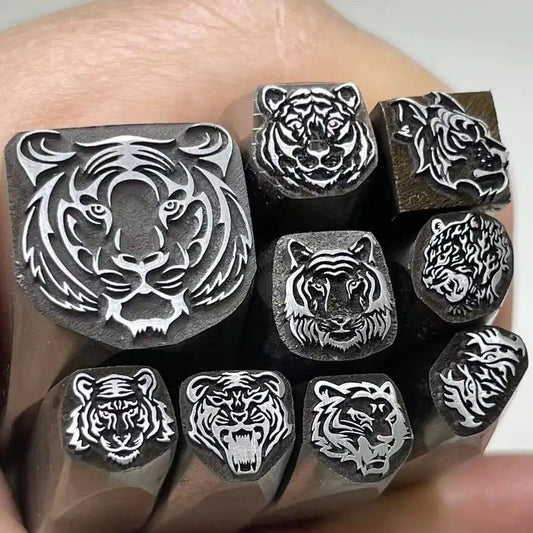 Tiger Head Design Metal Punch Jewelry Stamping Tool