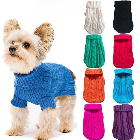Dog Winter Clothes Knitted Pet Clothes