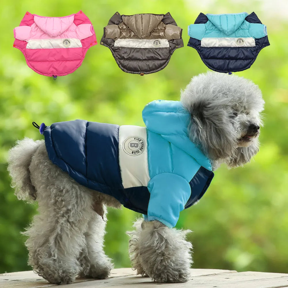 Fashion French Bulldog Chihuahua Dog Clothes Winter Pet Dog Coat Jacket Warm Hooded Dog Clothing