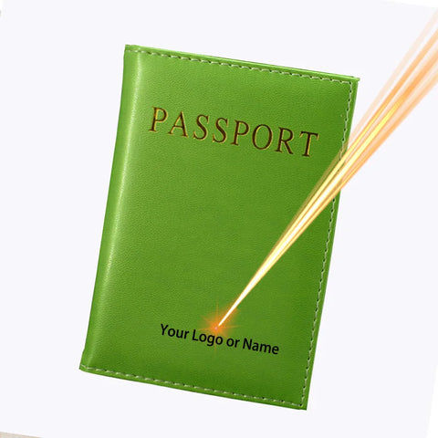 Customize Name Passport Cover Travel Women Pu Leather Cover