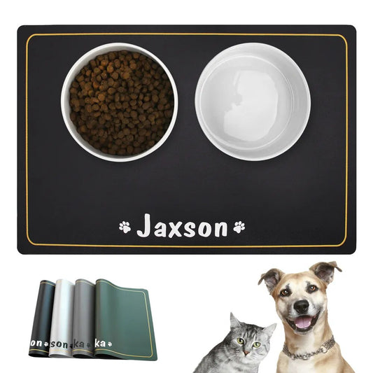Custom Name Pet Placemat For Puppy Pet Bowl