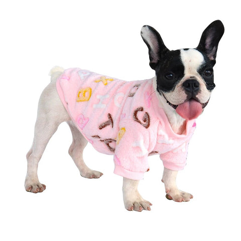 Puppy Dog Clothes Winter Warm Pet Dog Cat Clothes Hoodies For Small Dogs Cats