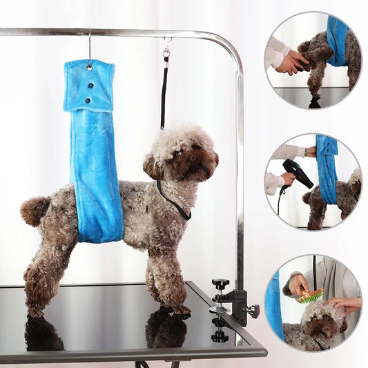 Dogs Grooming Hammock Helper Grooming Restraint Bag And Nail Clip Trimming Bag
