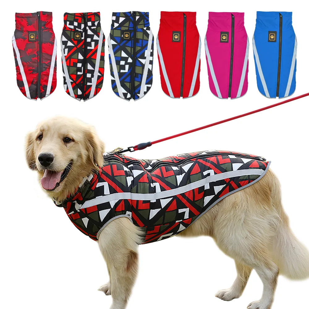 Pet French Bulldog Dog Coat Winter Waterproof Dog Jacket Clothes For Small Medium Large Dogs