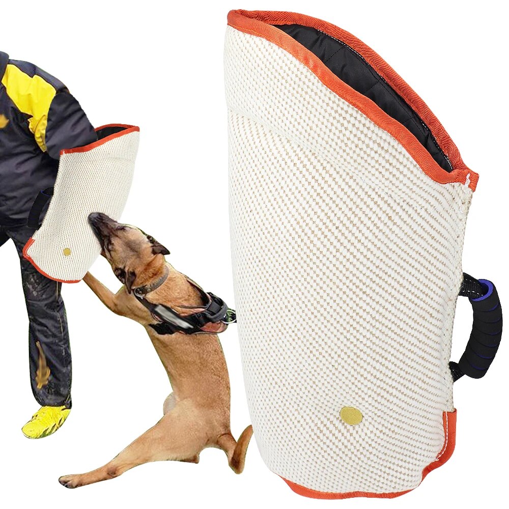 Dog Bite Sleeve Training Agility Equipment Strong Bite Tug Jute Bite Pillow For Medium Large Dog