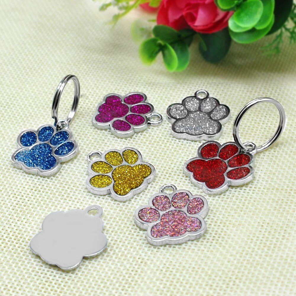 Dog Tag Engraved Custom Pet Dog Collar Accessories Personalized Cat Puppy ID Tag