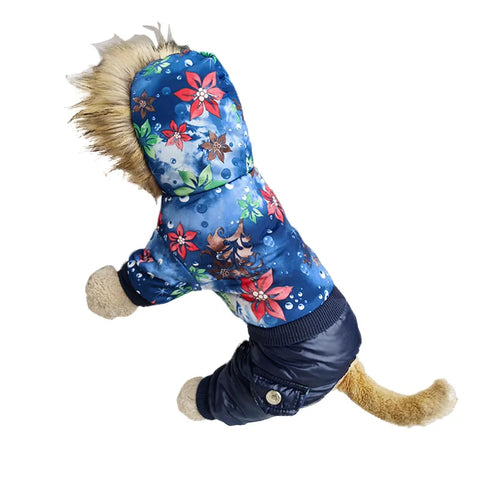 New Pineocus Hooded Warm Winter Thickness Pet Dog Clothes Cat Puppy Dogs Coat Jackets