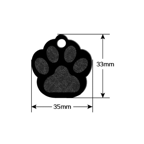 20pcs/lot Dog Paw ID Tag Custom Pet Dog Cat Collar Accessories