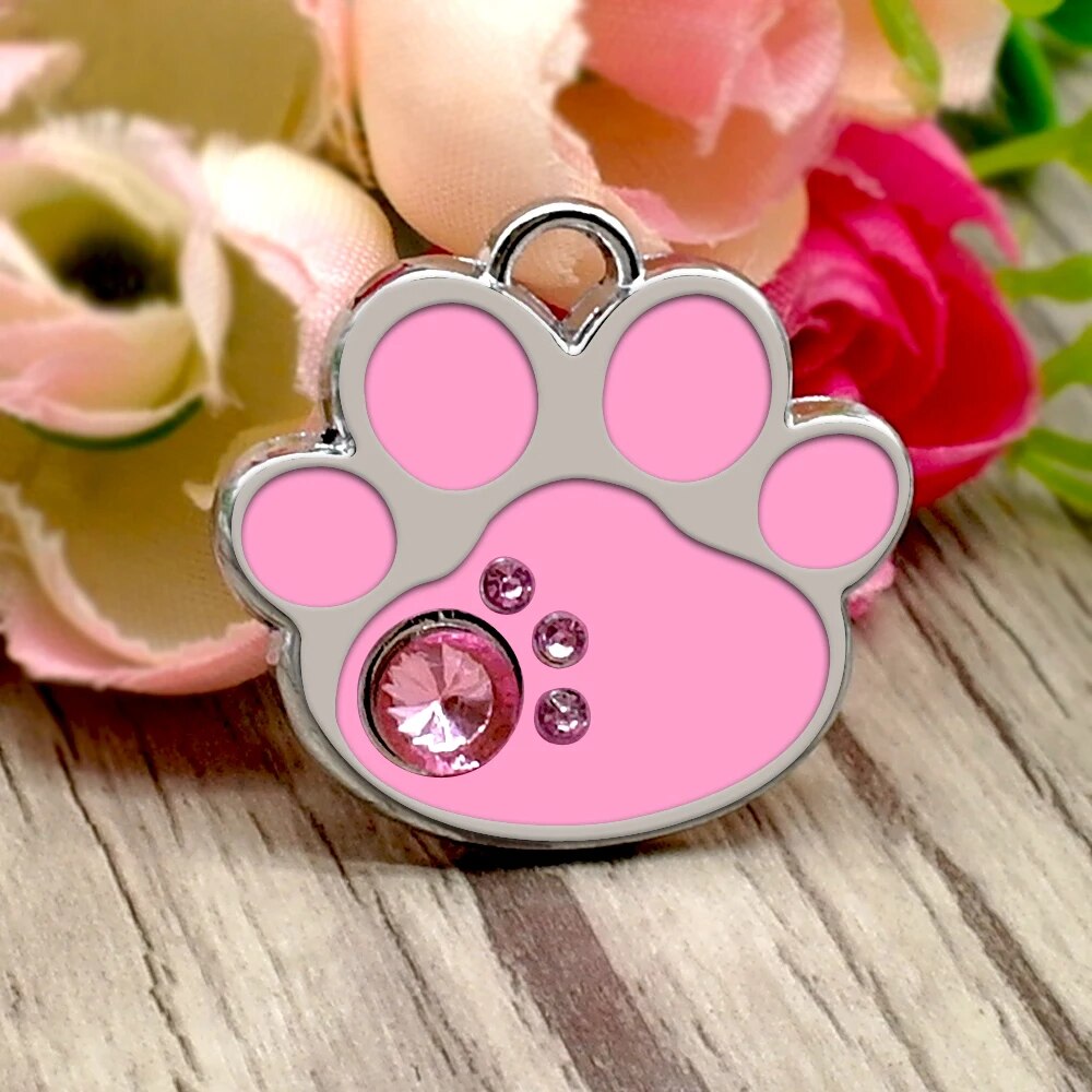 Custom Cat ID Tag Personalized Cat Name Tag Pendant Collar Engraved Cats Kitten Name Plate Accessories