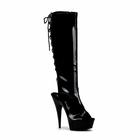 6-inch knee-high boots, summer women's shoes, crystal platform fashion  ankle  boots