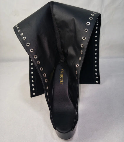15cm high heel formal dress thigh high boots ultra high heels