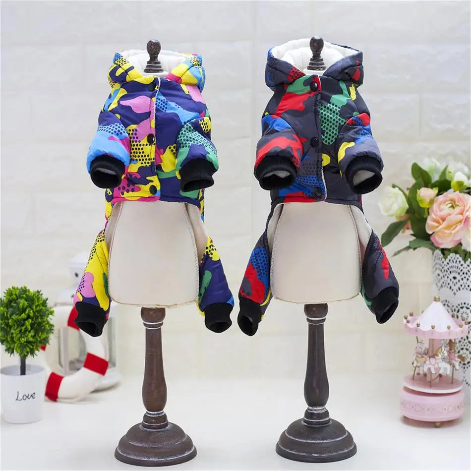 Pet Dog Clothes Winter Warm Dog Windproof Coat Thicken Pet Clothing