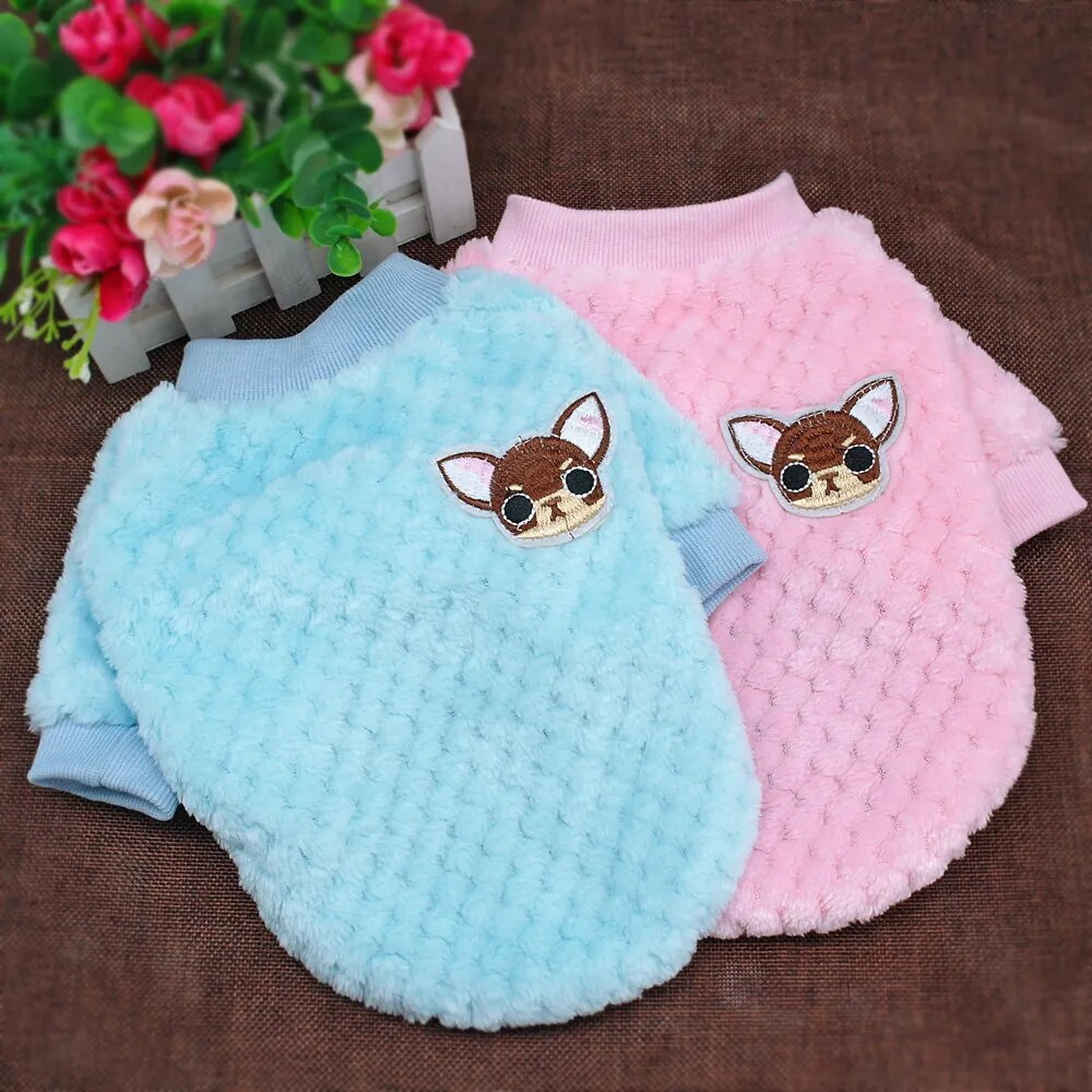 Cute Pet Dog Clothes For Small Medium Dogs Cats Chihuahua Yorkies Winter Warm Pet Clothing
