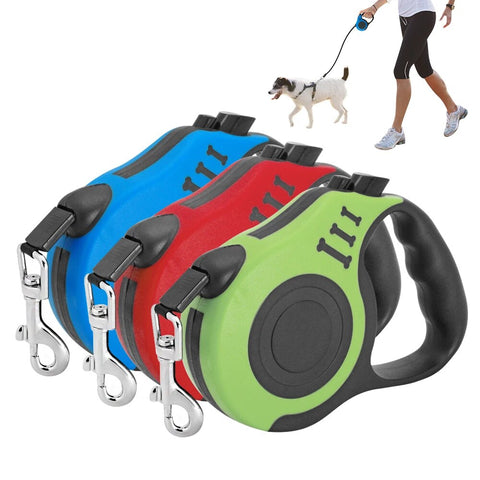 5m Dog Leash Retractable Nylon Pet Puppy Walking Running Leash