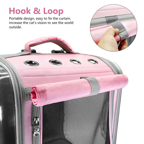 Pet Cat Carrier Backpack Breathable Cat Travel Outdoor Shoulder Bag