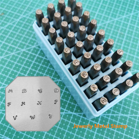 Steel Metal Stamp Punch Tools 36pcs/set Number Letter Alphabet DIY