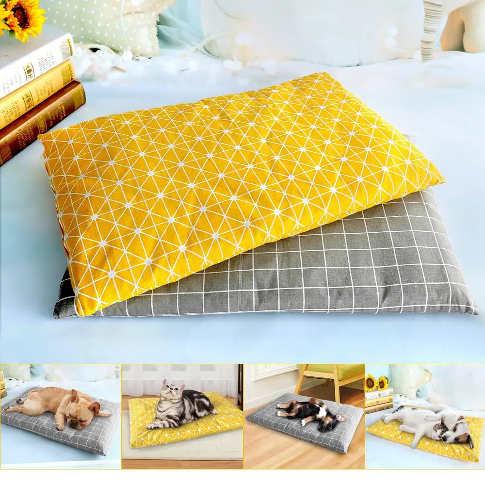 Winter Dog Bed House Soft Pet Dog Beds Mat Warm Sofa Pets Cushion Mattress