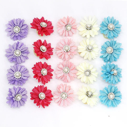 20pcs/lot Christmas Halloween Dog Hair Bows For Puppy Yorkshirk Small Dog Hair Accessories