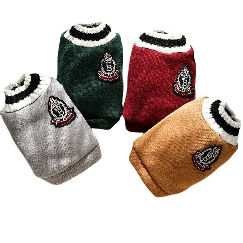 Pet Dog Knitted Sweater Clothes for Small Medium Dogs