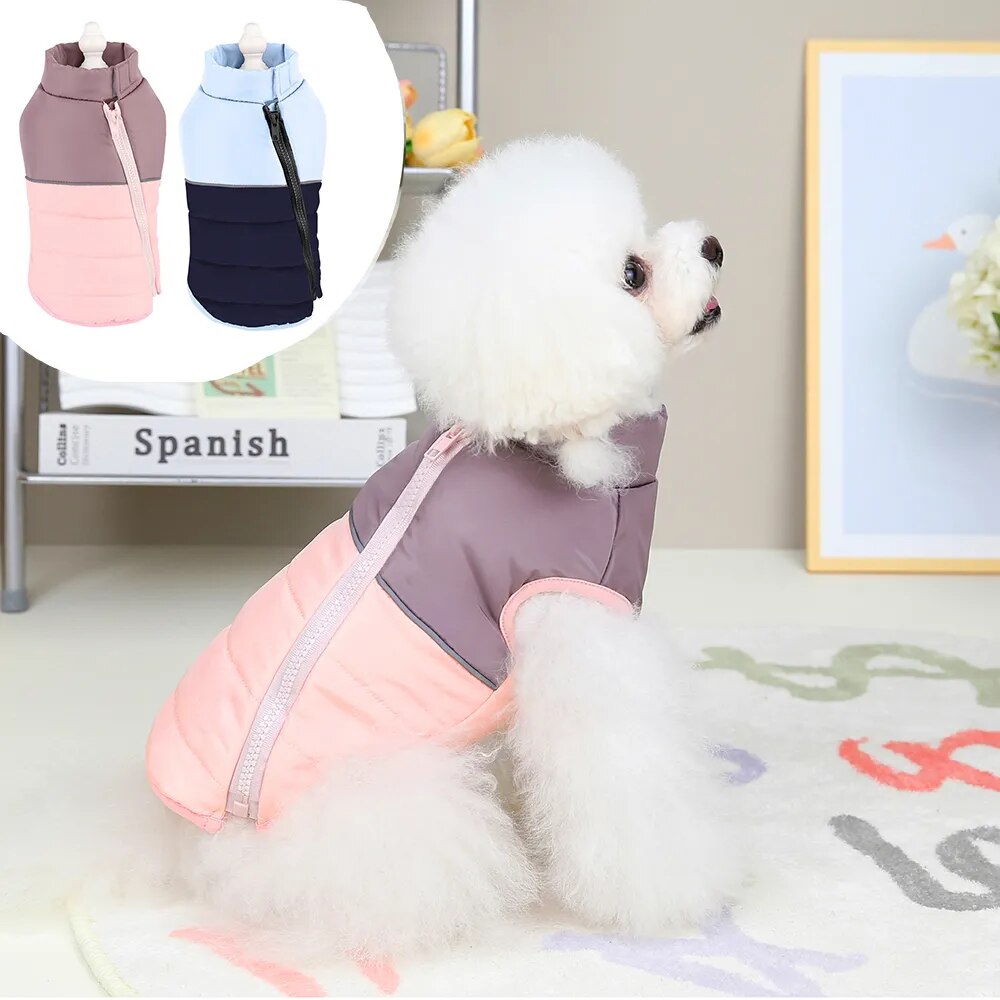 Warm Dog Clothes Reflective Winter Pet Clothing Puppy Outfit Waterproof Dog Jacket