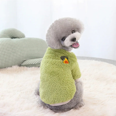 Warm Fleece Dog Clothes Winter Pet Dogs Pullover Coat Puppy Kitten Clothing